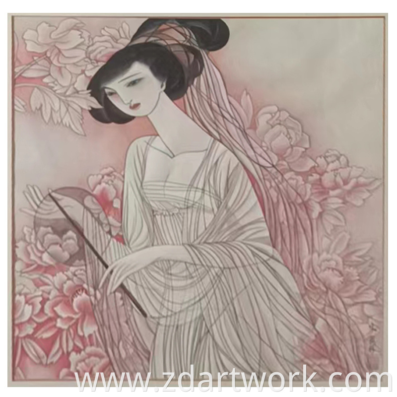 Chinese Hanging Painting Figure Painting